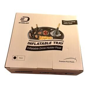 FLOATING DRINK HOLDER Inflatable for‎ Pools Beach Portable Serving Bar DIVEBLAST